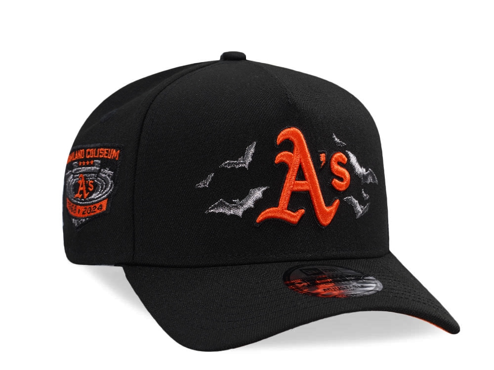 New Era Oakland Athletics Coliseum Bats Horror Edition 9Forty A Frame Snapback Gorra
