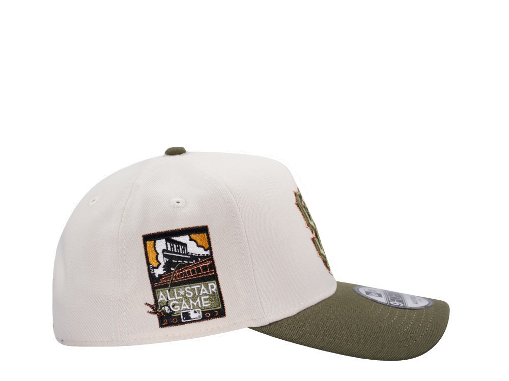 New Era San Francisco Giants All Star Game 2007 Cream Two Tone Edition 9Forty A Frame Snapback Gorra