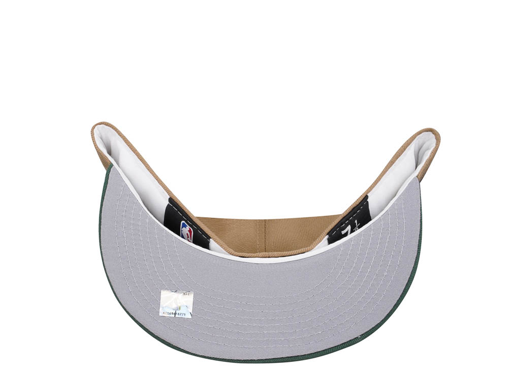 New Era Minnesota Timberwolves Khaki Green Two Tone Classic Edition 59Fifty Fitted Gorra
