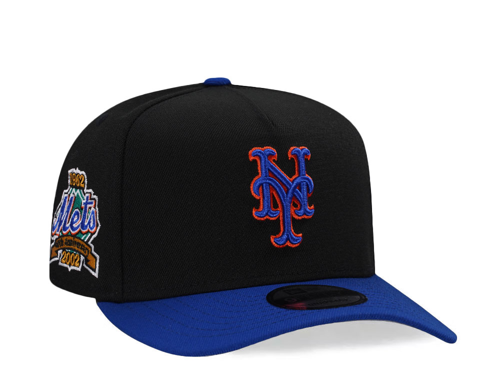 New Era New York Mets 40th Anniversary Black Two Tone Edition 9Fifty A Frame Snapback Gorra