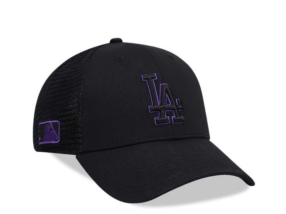 47Brand Los Angeles Dodgers Black Branson Sure Shot MVP Trucker Snapback Gorra