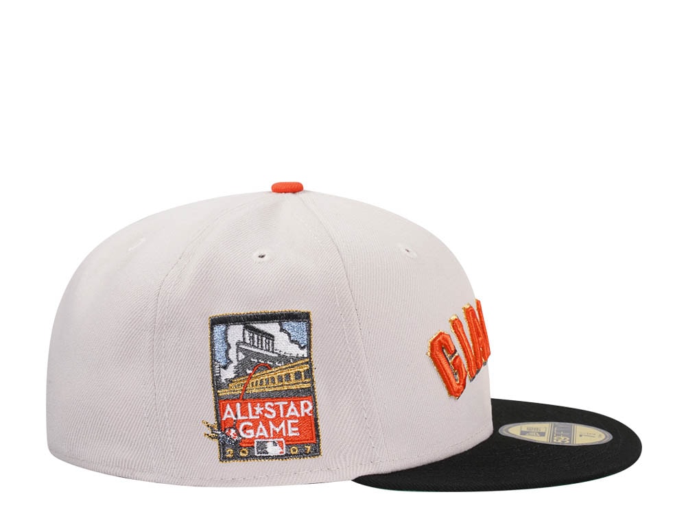 New Era San Francisco Giants All Star Game 2007 Stone Throwback Two Tone Edition 59Fifty Fitted Gorra