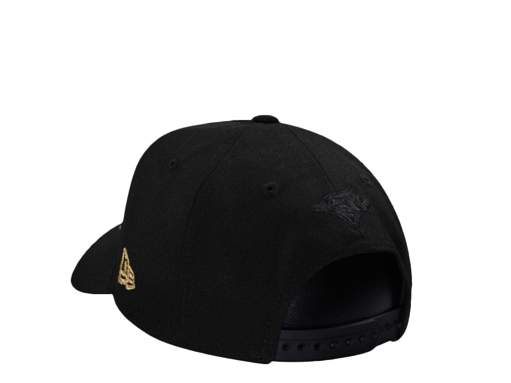 New Era Toronto Blue Jays 30th Anniversary Metallic Black Prime Edition 9Forty A Frame Snapback Gorra