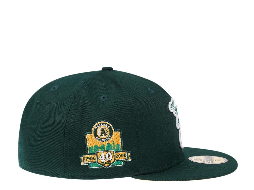New Era Oakland Athletics 40th Anniversary Dark Green Color Team Edition 59Fifty Fitted Gorra