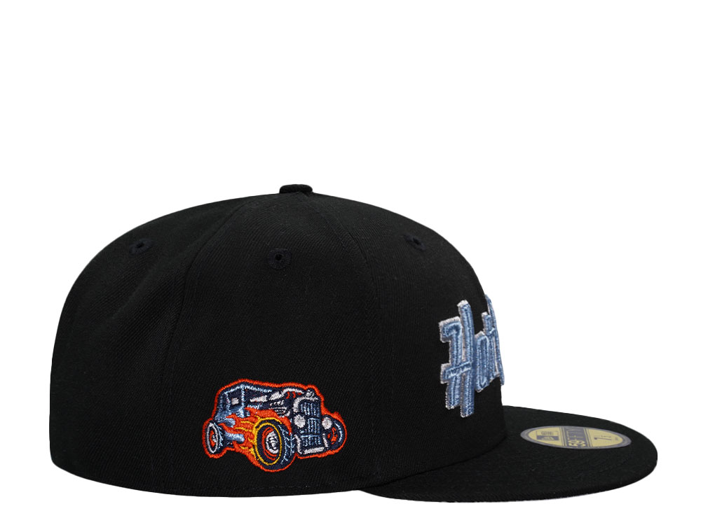 New Era Bowling Green Hot Rods Black Metallic Prime Edition 59Fifty Fitted Gorra