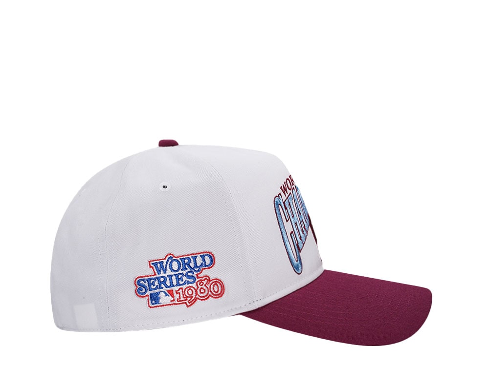 47Brand Philadelphia Phillies World Series 1980 White Arch Champions Hitch Snapback Gorra