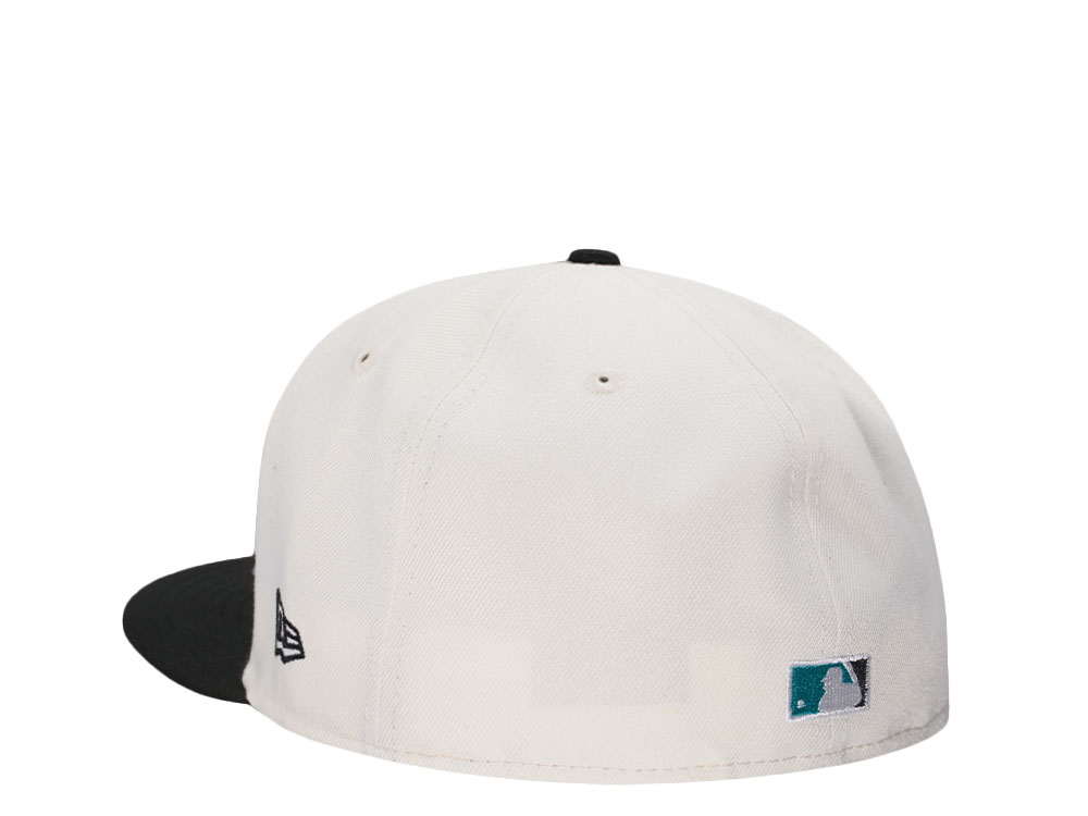 New Era Miami Marlins 25th Anniversary Chrome Gold Two Tone Edition 59Fifty Fitted Gorra