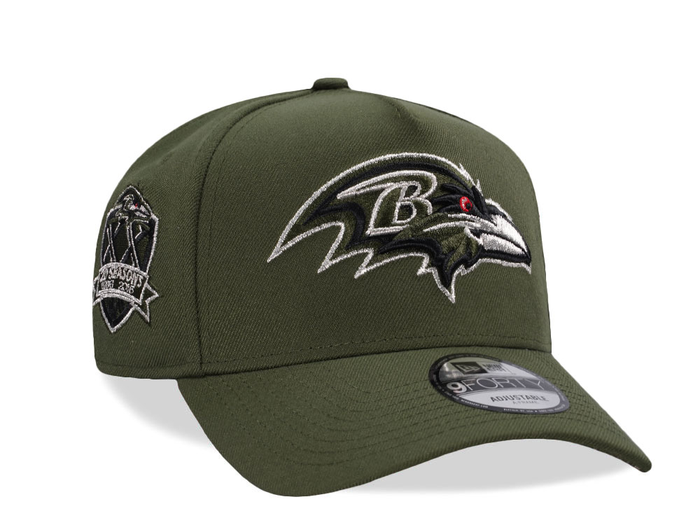 New Era Baltimore Ravens 20 Season Green Realtree Edition 9Forty A Frame Snapback Gorra