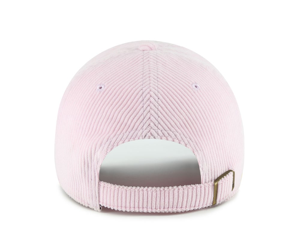 47 Brand New York Yankees Corduroy Pink Base Runner Clean Up Strapback Gorra