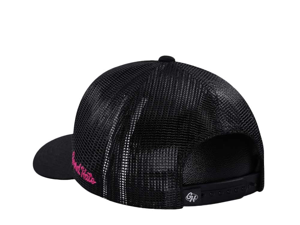 Good Hats Work Less Beach More Black Trucker Edition Snapback Gorra