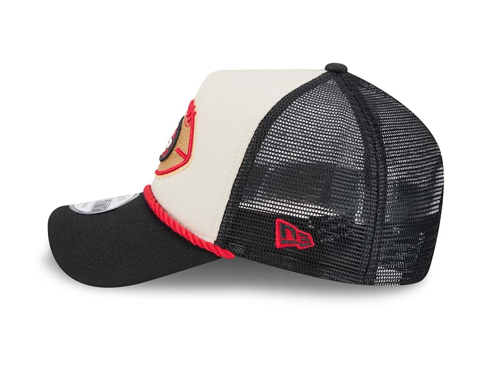 New Era San Francisco 49ers Sideline 2024 9Forty A Frame Trucker Snapback Gorra