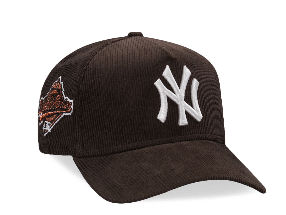 New Era New York Yankees World Series 1996 Walnut Corduroy Edition 9Forty A Frame Snapback Gorra