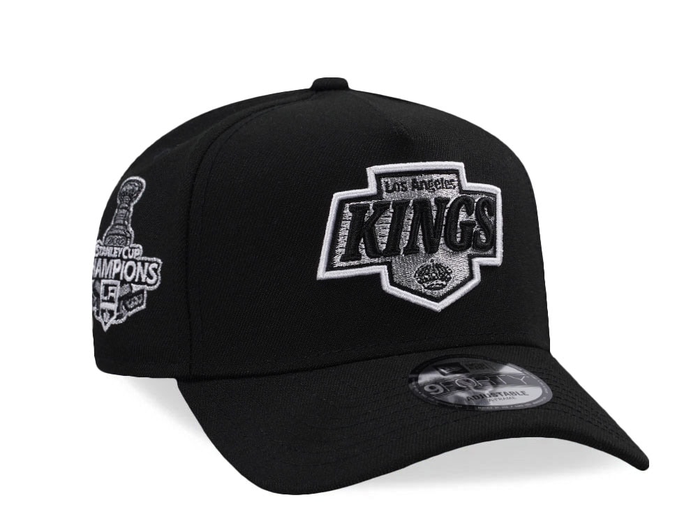 New Era Los Angeles Kings Staley Cup Champions Black Prime Edition 9Forty A Frame Snapback Gorra