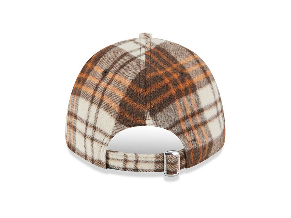 New Era New York Yankees Checkered Brown 9Forty Strapback Gorra
