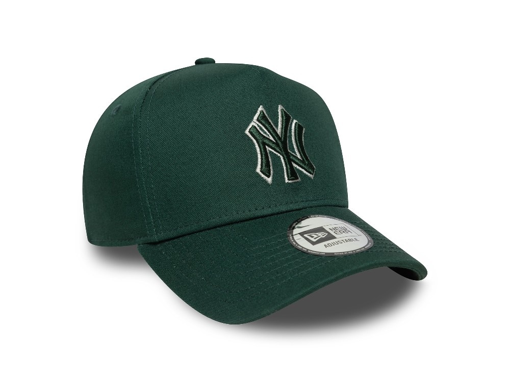 New Era New York Yankees Team Outline Dark Green 9Forty A Frame Snapback Gorra