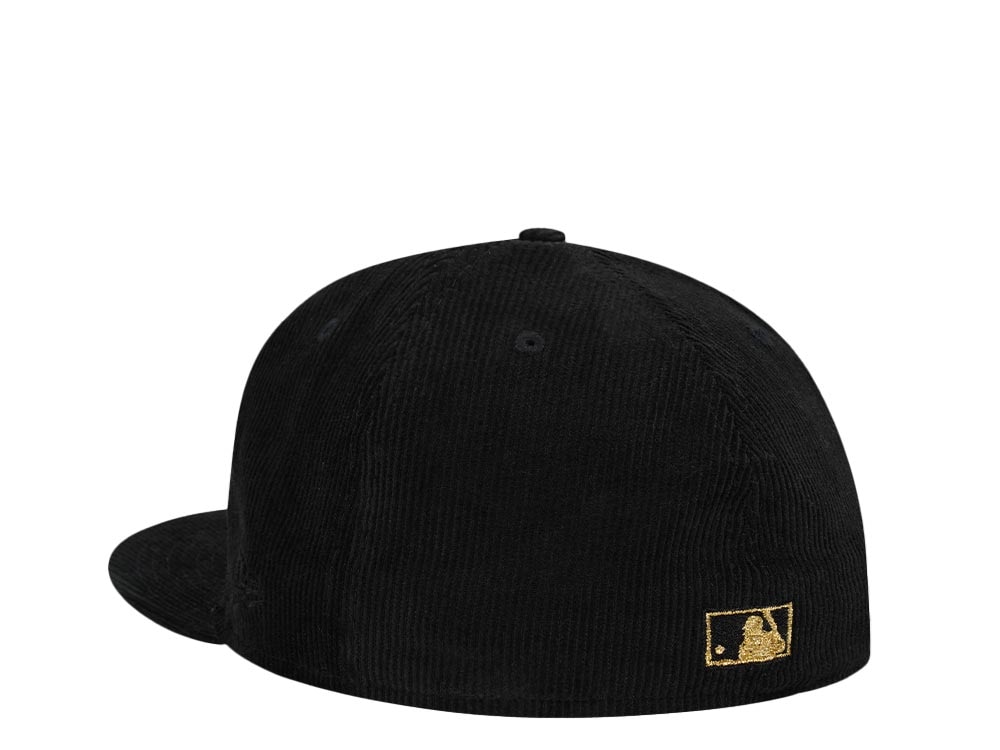 New Era Chicago Cubs All Star Game 1990 Corduroy Black Gold Edition 59Fifty Fitted Gorra