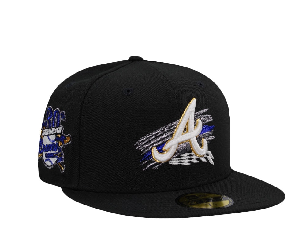 New Era Atlanta Braves 30th Anniversary Tomahawk Black Edition 59Fifty Fitted Gorra