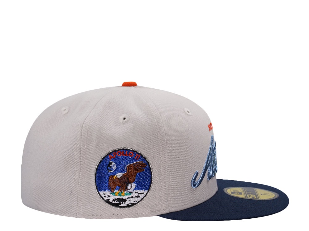 New Era Houston Astros Apollo 11 Metallic Stone Two Tone Edition 59Fifty Fitted Gorra