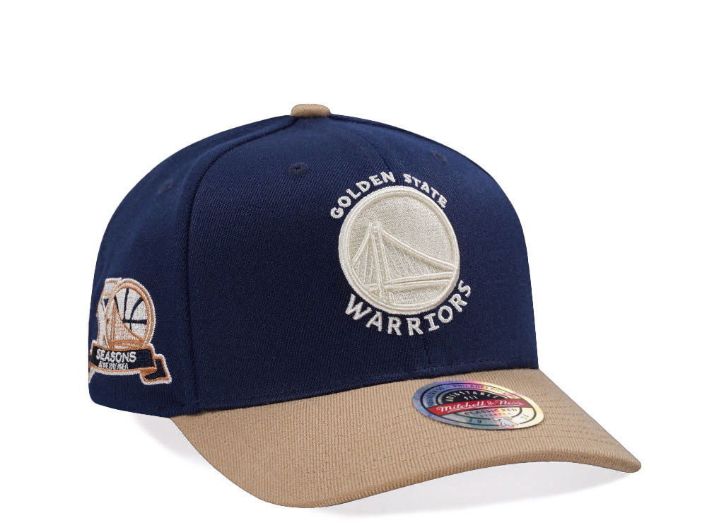 Mitchell & Ness Golden State Warriors Sand Storm Classic Red Stretch Snapback Gorra