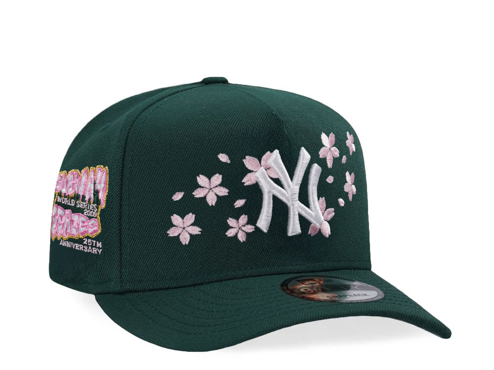 New Era New York Yankees Subway Series Sakura Dark Green Prime Edition 9Fifty A Frame Snapback Gorra