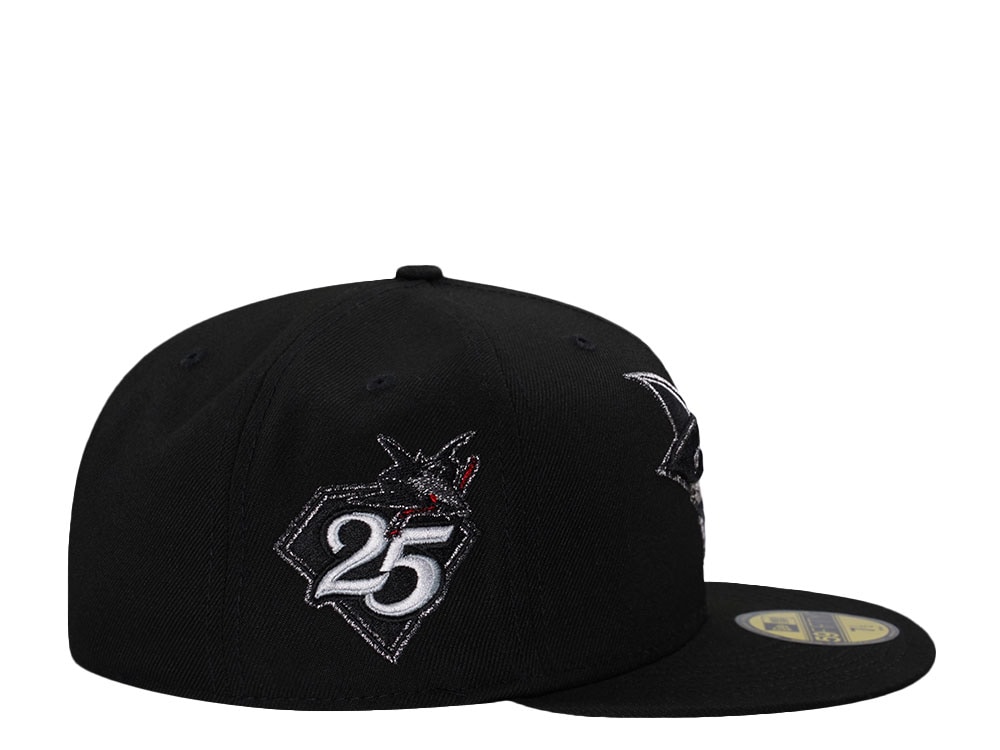New Era San Jose Shark 25th Anniversary Black Metallic Prime Edition 59Fifty Fitted Gorra