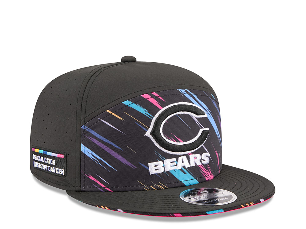 New Era Chicago Bears Crucial Catch 2026 Black Edition 9Fifty Split Panel Snapback Gorra