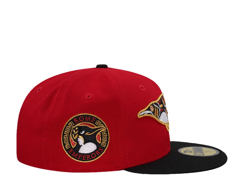 New Era Rome Emperors Scarlet Red Two Tone Edition 59Fifty Fitted Gorra