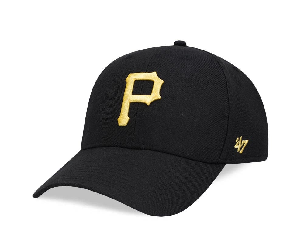 47Brand Pittsburgh Pirates Black MVP Snapback Gorra