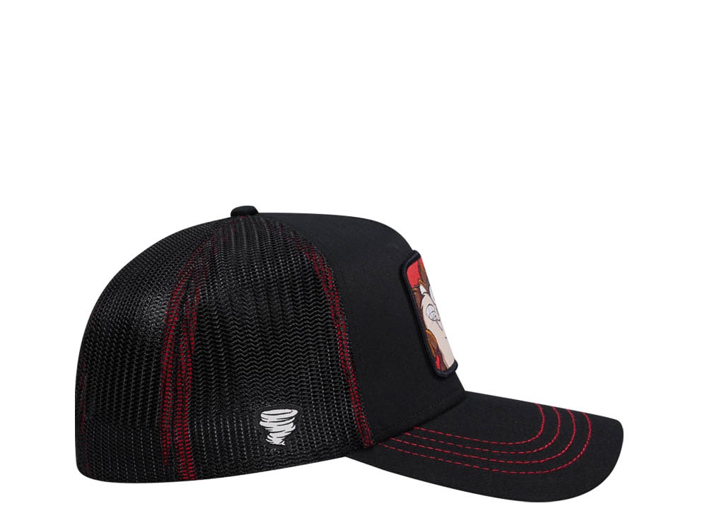 Capslab Looney Tunes Taz Black Trucker Snapback Gorra
