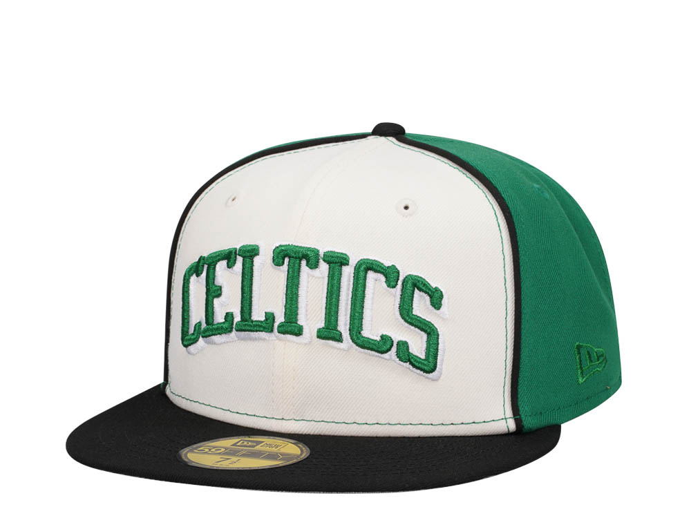 New Era Boston Celtics Chrome Black Green Two Tone Edition 59Fifty Fitted Gorra