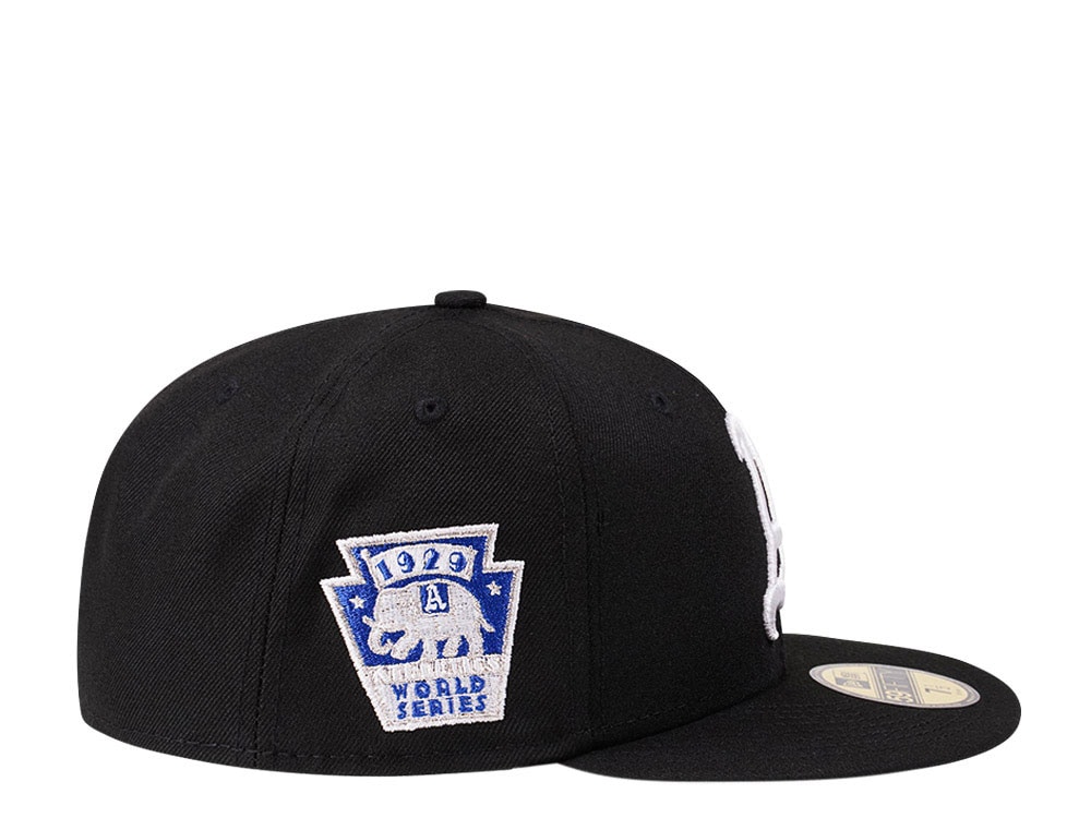 New Era Philadelphia Athletics World Series 1929 Black and Blue Edition 59Fifty Fitted Gorra