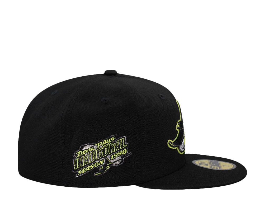 New Era Tampa Bay Rays Inaugural Season 1998 Black Prime Edition 59Fifty Fitted Gorra