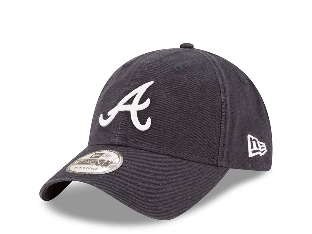 New Era Atlanta Braves Navy Core Classic 9Twenty Strapback Gorra