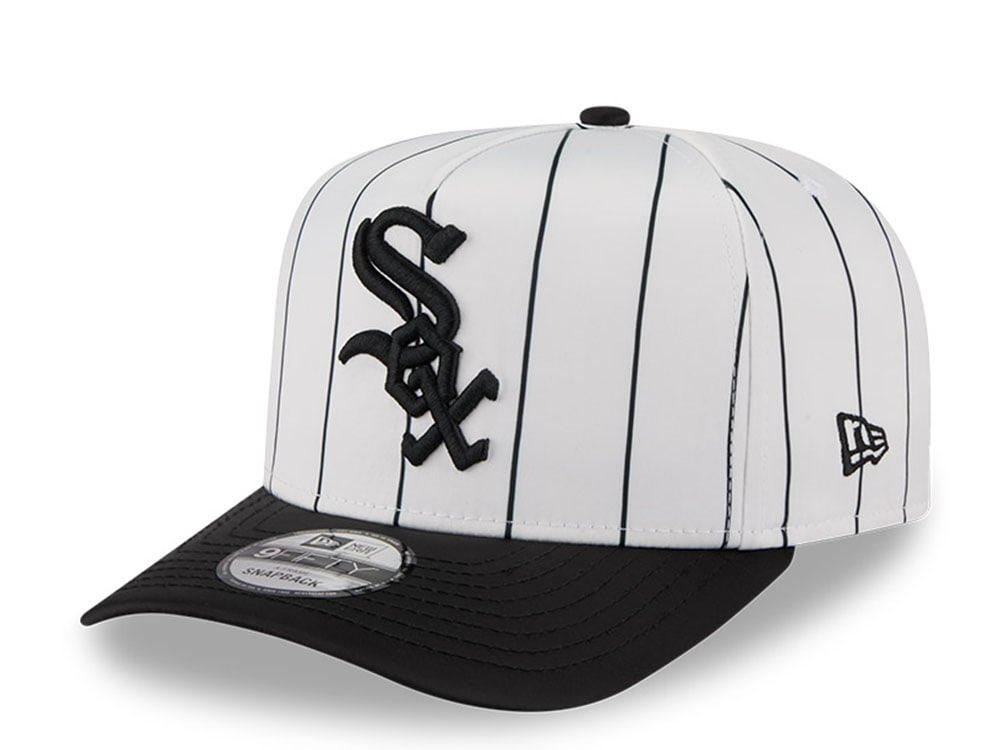 New Era Chicago White Sox Satin Pinstripe 9Fifty A Frame Snapback Gorra