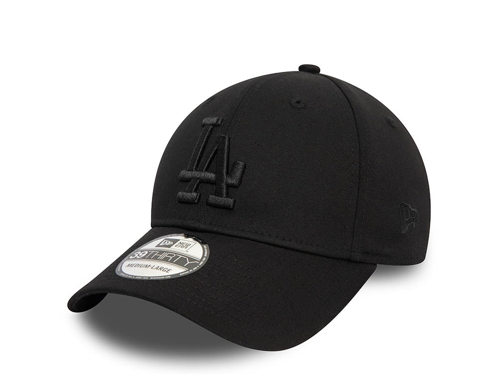 New Era Los Angeles Dodgers League Essential Black 39Thirty Strapback Gorra