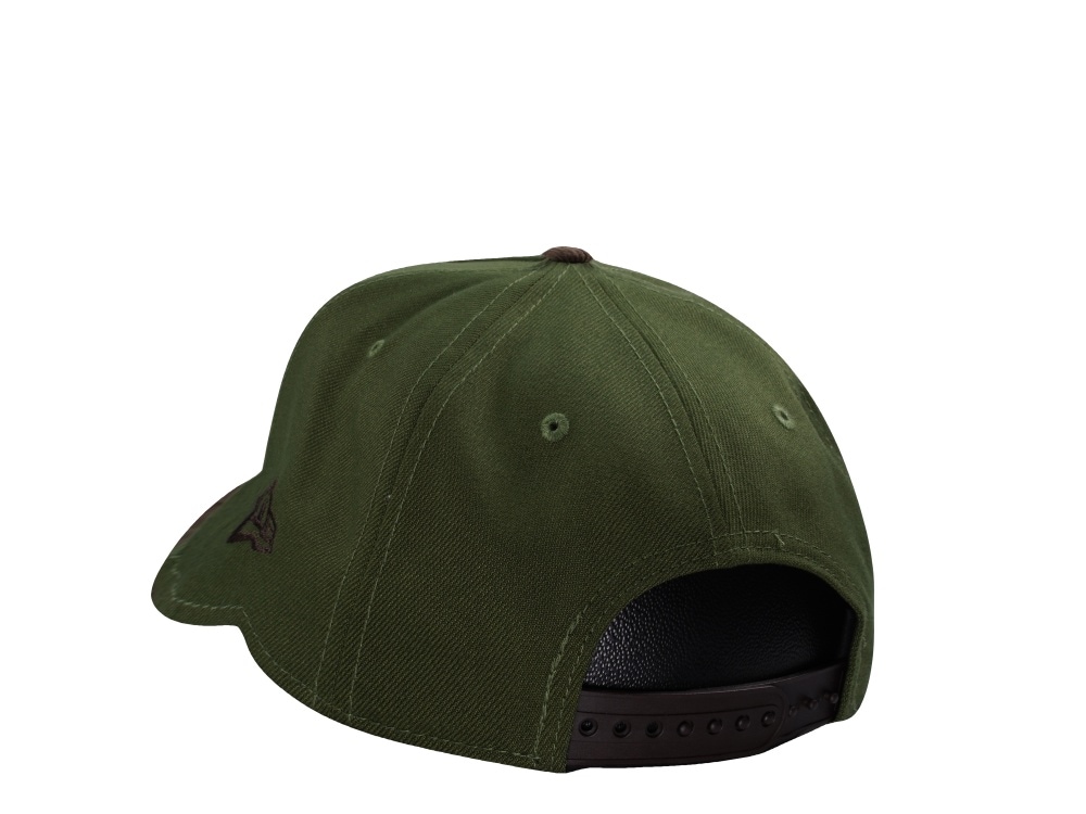 New Era Oakland Athletics 125th Anniversary Rifle Green Walnut Corduroy Two Tone Edition 9Forty A Frame Snapback Gorra