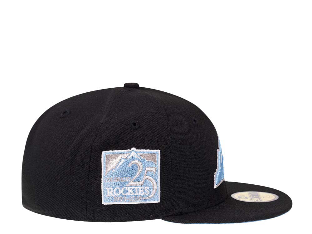 New Era Colorado Rockies 25th Anniversary Glacier Blue Silver Edition 59Fifty Fitted Gorra