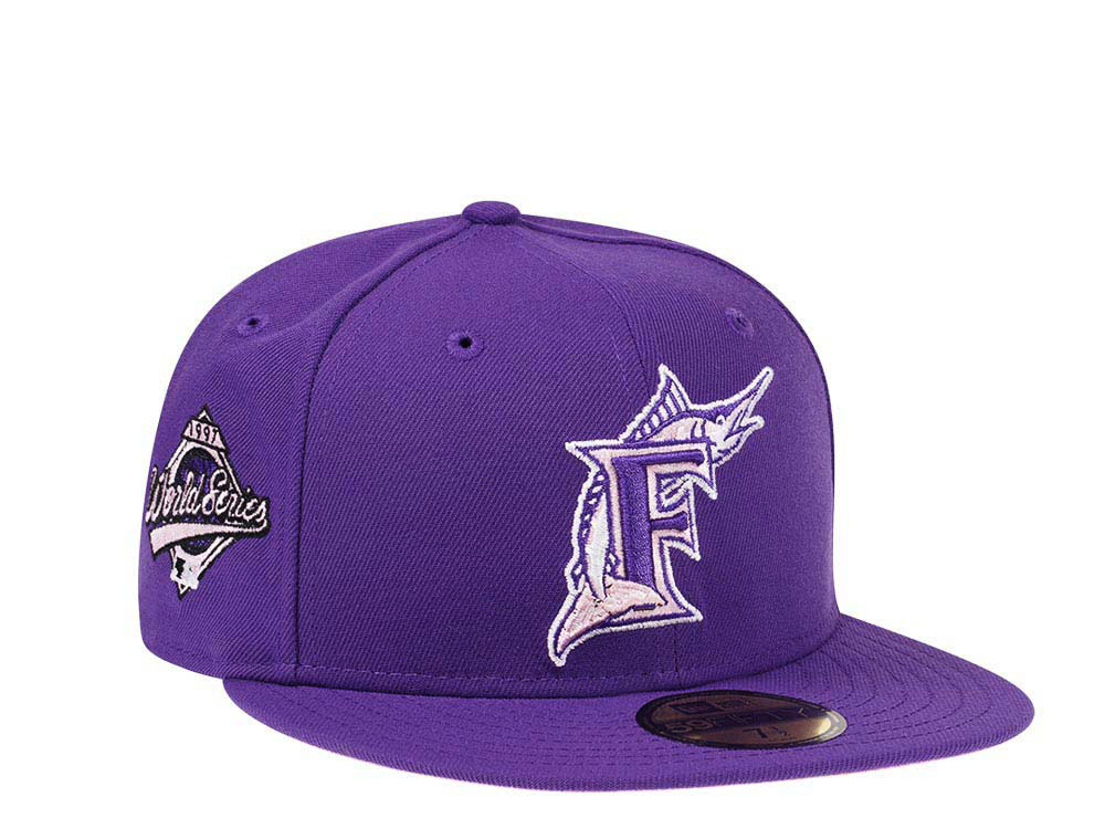 New Era Florida Marlins  World Series 1997 Purple Pink Edition 59Fifty Fitted Gorra