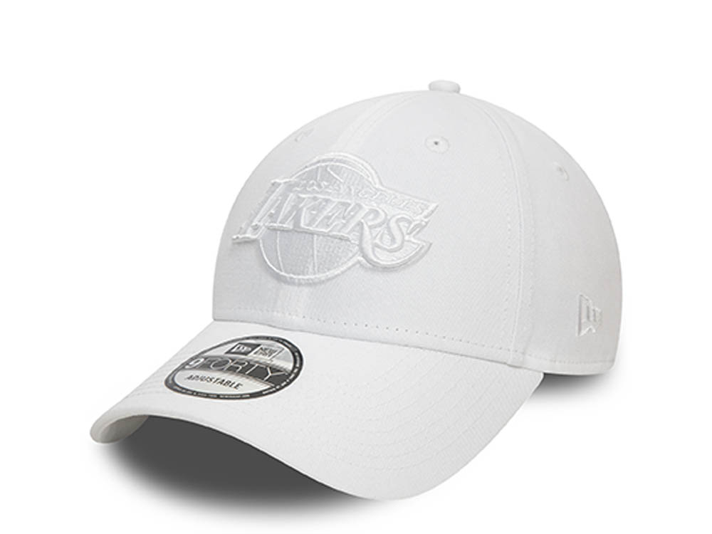 New Era Los Angeles Lakers Essential White 9Forty Strapback Gorra