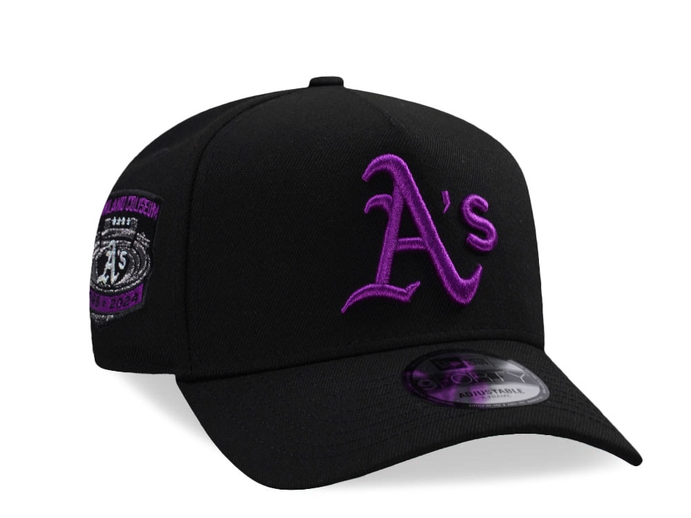 New Era Oakland Athletics Coliseum Purple Detail Edition 9Forty A Frame Snapback Gorra