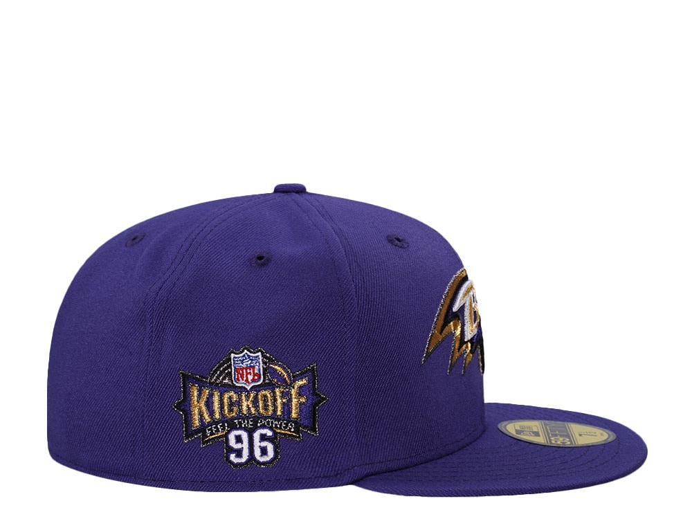 New Era Baltimore Ravens Kickoff 1996 Purple Prime Edition 59Fifty Fitted Gorra