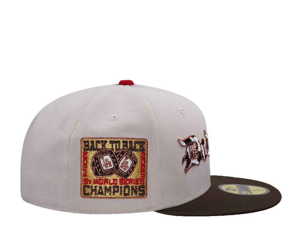 New Era Los Angeles Dodgers World Series 2025 Stone Two Tone Edition 59Fifty Fitted Gorra