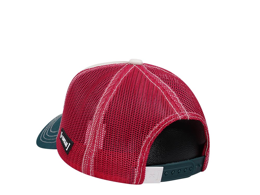 Capslab Peanuts Snoopy White Red Green Trucker Snapback Gorra