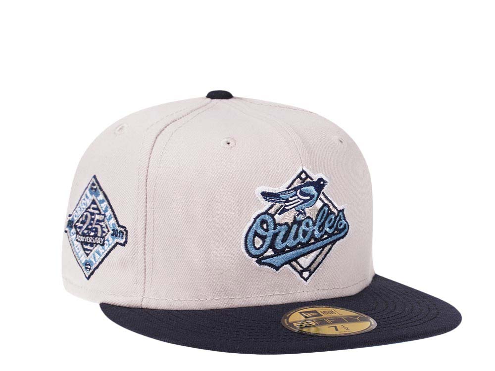 New Era Baltimore Orioles 25th Anniversary Iced Stone Edition 59Fifty Fitted Gorra