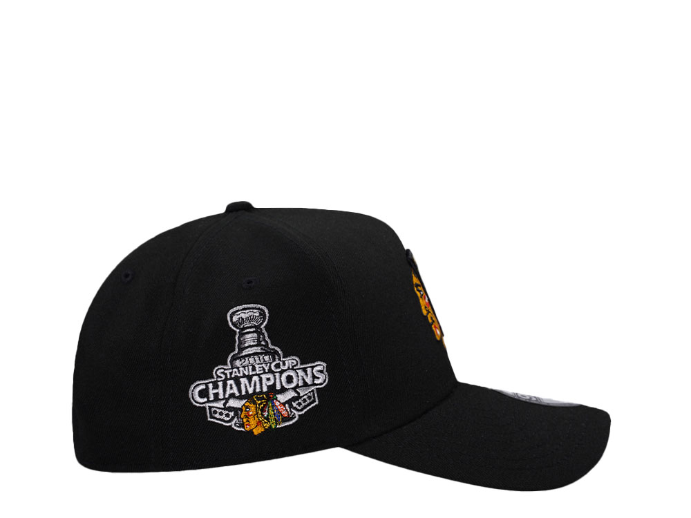 New Era Chicago Blackhawks Stanley Cup Champions 2010 Black Edition 9Forty A Frame Snapback Gorra