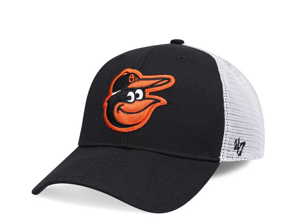 47Brand Baltimore Orioles Black Branson MVP Trucker Snapback Gorra