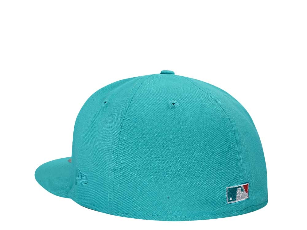 New Era Seattle Mariners All Star Game 2001 Teal Pink Edition 59Fifty Fitted Gorra