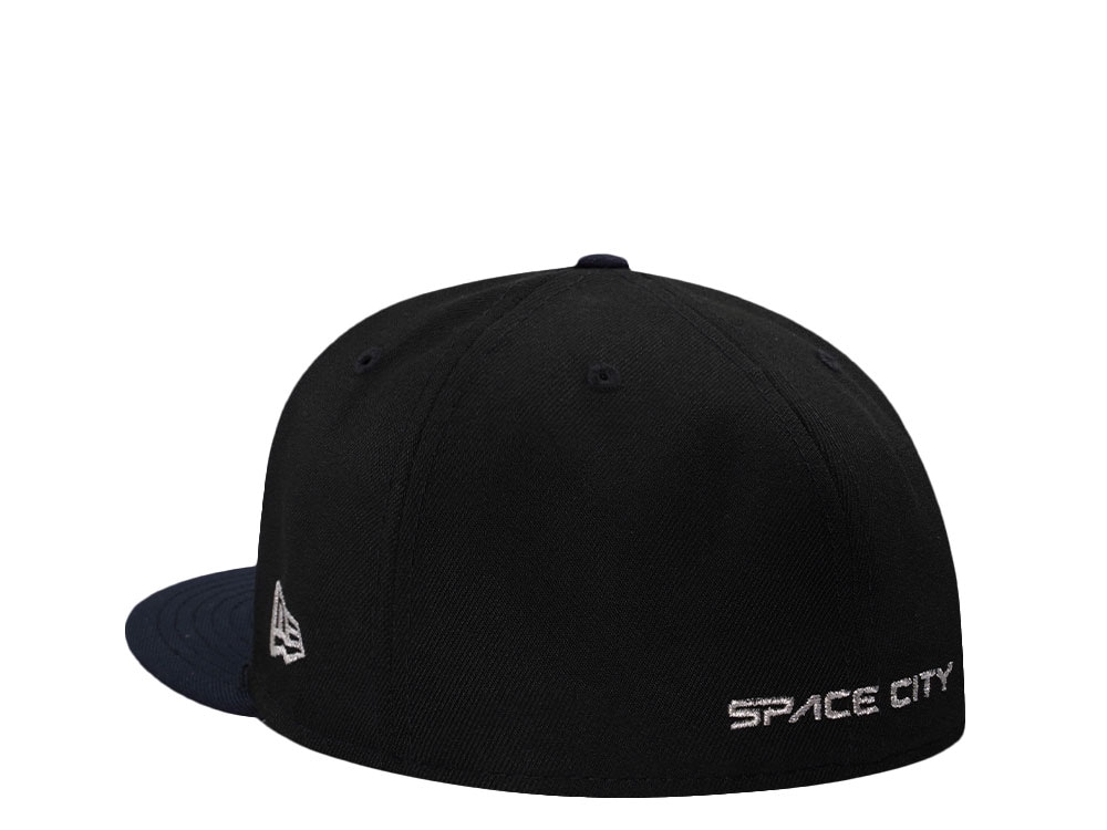 New Era Houston Astros Apollo 11 Metallic Black Prime Edition 59Fifty Fitted Gorra
