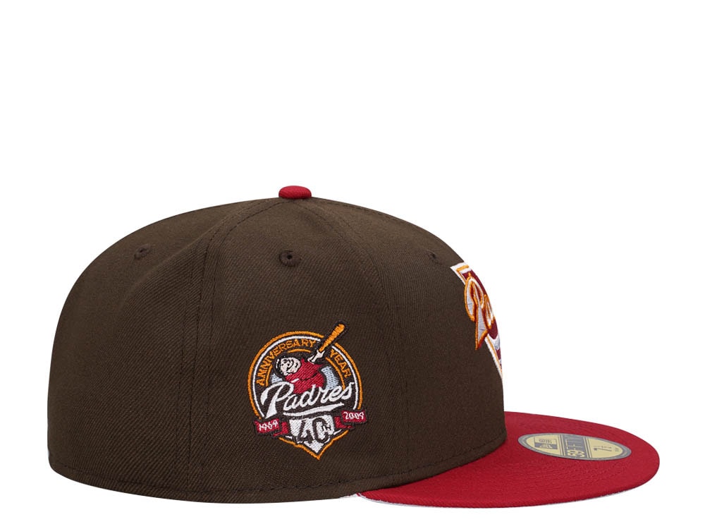 New Era San Diego Padres 40th Anniversary Walnut Two Tone Prime Edition 59Fifty Fitted Gorra