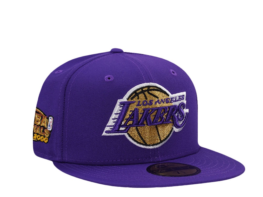 New Era Los Angeles Lakers NBA Finals 2000 Purple Prime Edition 59Fifty Fitted Gorra